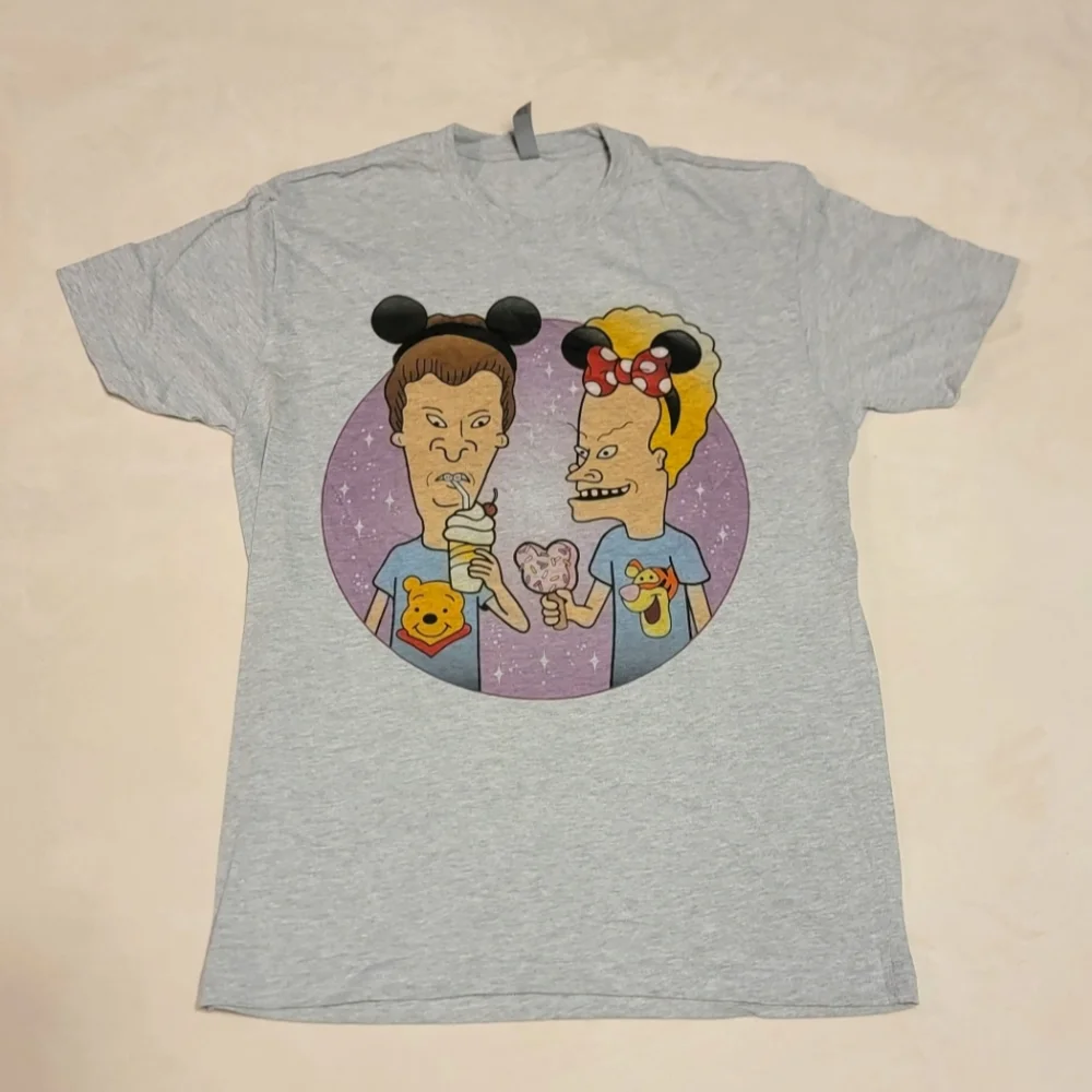Alex Strangler Disney theme park dudes Beavis and Butthead t-shirt - Picture 1 of 6